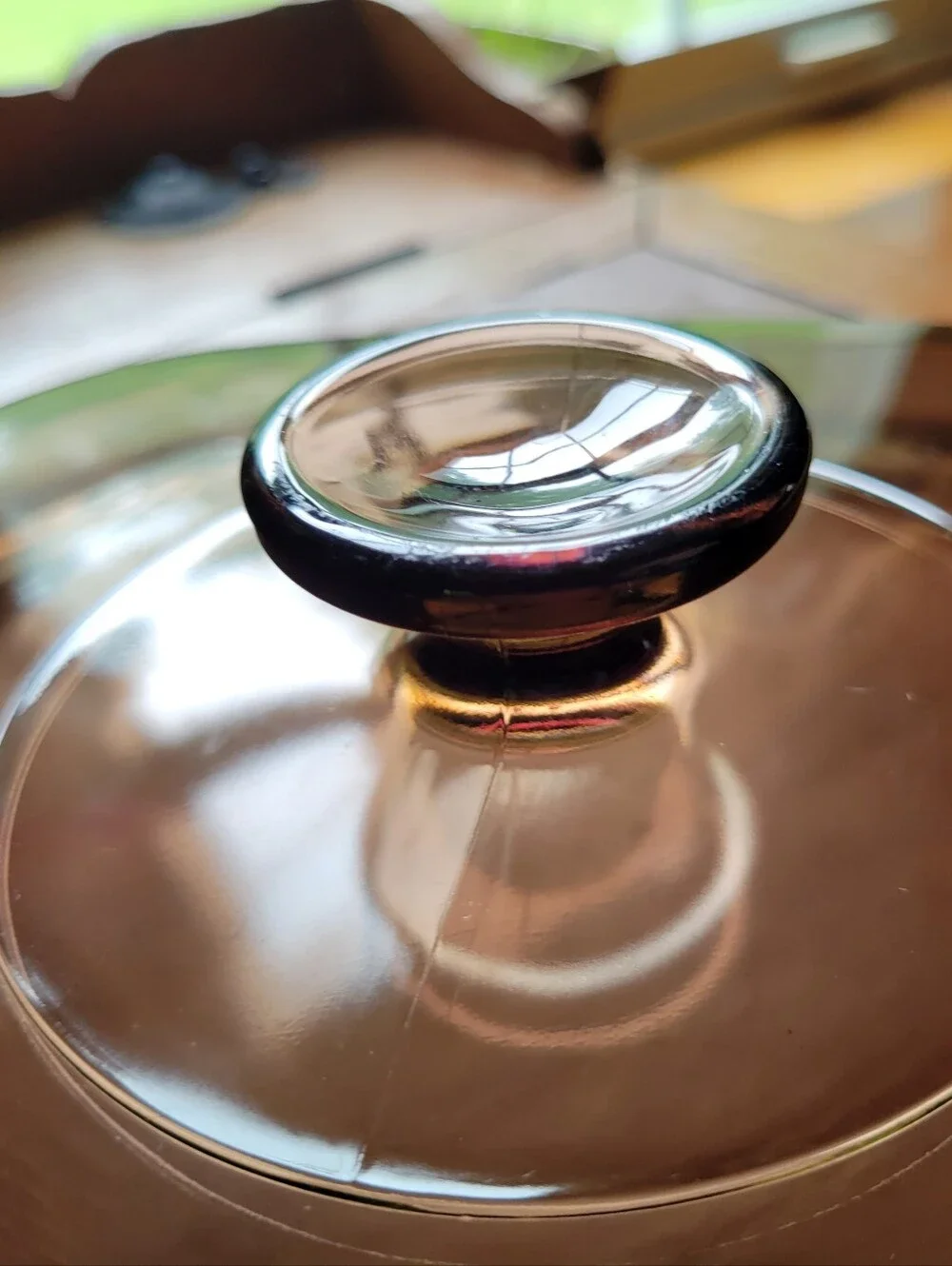 Pyrex Amber Glass Lid #A-12-C, Replacement Cover for A-5-B Casserole Dish 9.75